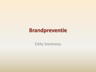 Brandpreventie