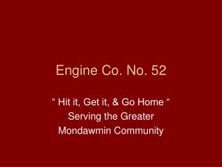 Engine Co. No. 52