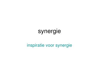 synergie