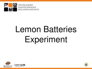 batteries experiment lemon presentation ppt powerpoint