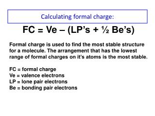 calculating formal charge in atoms