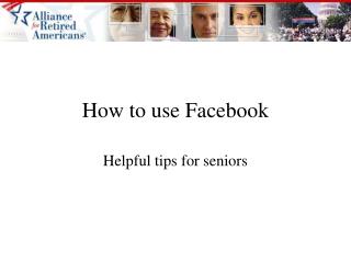 How to use Facebook