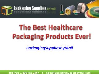 The best Healthcare Packaging Products Ever