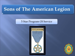 Sons of The American Legion 5 Star Program of Service