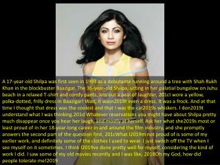 Up close with Shilpa Shetty
