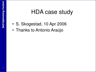 HDA case study