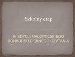 Szkolny etap