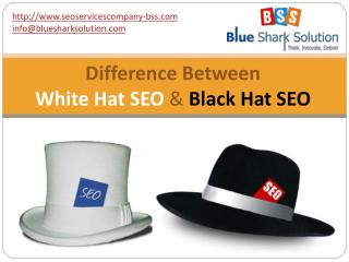 Difference between white hat SEO and black hat SEO: