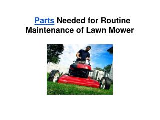 Tips on General Lawn Mower Maintenance
