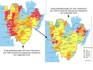 Antal antibiotikarecept (J01 exkl. metenamin)