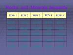 Rocks and Minerals Jeopardy