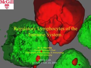 Regulatory Lymphocytes of the Immune System.