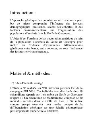 Introduction :