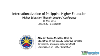 Atty. Lily Freida M. Milla , CESO IV OIC, Office of the Deputy Executive Director