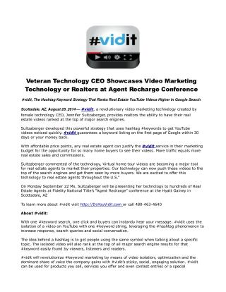 Veteran Technology CEO Showcases Video Marketing Technology