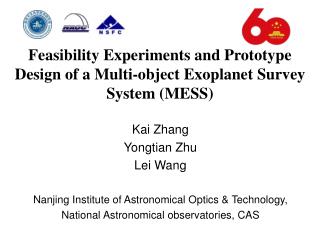 Kai Zhang Yongtian Zhu Lei Wang Nanjing Institute of Astronomical Optics & Technology,