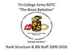 Tri-College Army ROTC The Bison Battalion
