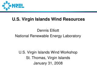 U.S. Virgin Islands Wind Resources