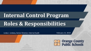 Internal Control Program Roles & Responsibilities