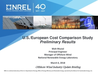 U .S./European Cost Comparison Study Preliminary Results