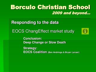Borculo Christian School 2009 and beyond…
