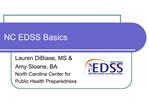 NC EDSS Basics