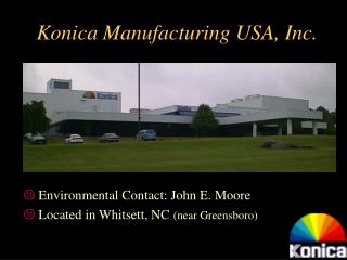 Konica Manufacturing USA, Inc.