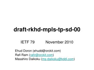 draft-rkhd-mpls-tp-sd-00