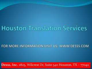 Translation Houston | Translation Agency Houston