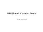 UFShands Contract Team