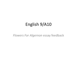 English 9/A10