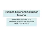 Suomen historiankirjoituksen historia