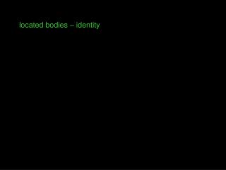 located bodies – identity