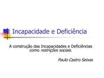 Incapacidade e Defici ncia