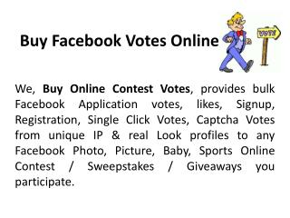 Buy Facebook Votes Online