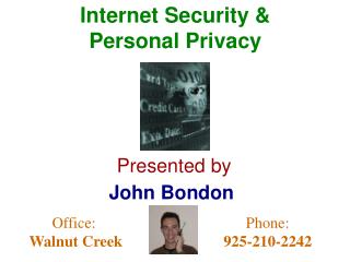 Internet Security & Personal Privacy