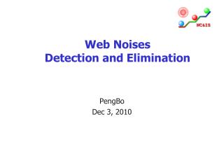 Web Noises Detection and Elimination