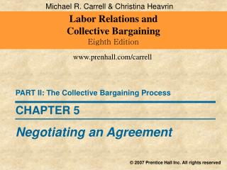 Labor Relations and Collective Bargaining Eighth Edition