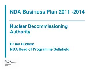 NDA Business Plan 2011 -2014