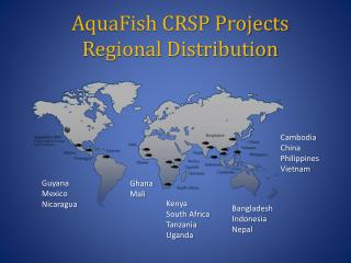 AquaFish CRSP Projects Regional Distribution