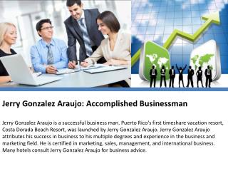 Jerry Gonzalez Araujo: Accomplished Businessman