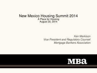 New Mexico Housing Summit 2014 A Place for Housing August 20, 2014