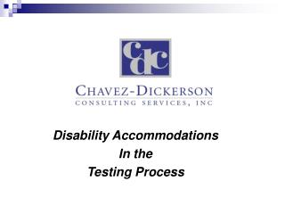 Disability Accommodations In the Testing Process