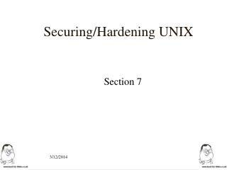 Securing/Hardening UNIX