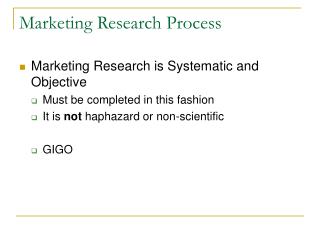 Marketing Research Process