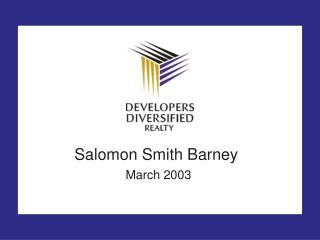 Salomon Smith Barney March 2003