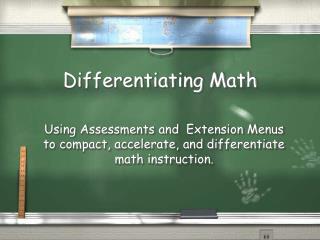 Differentiating Math
