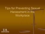 Tips for Preventing Sexual Harassment in the Workplace