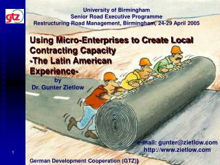 Using Micro-Enterprises to Create Local Contracting Capacity -The Latin American Experience-