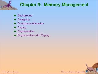 Chapter 9: Memory Management